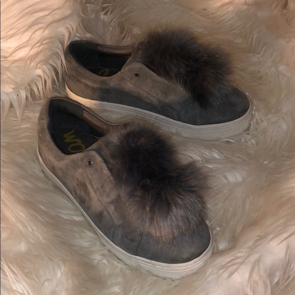 Sam Edelman puff ball sneakers